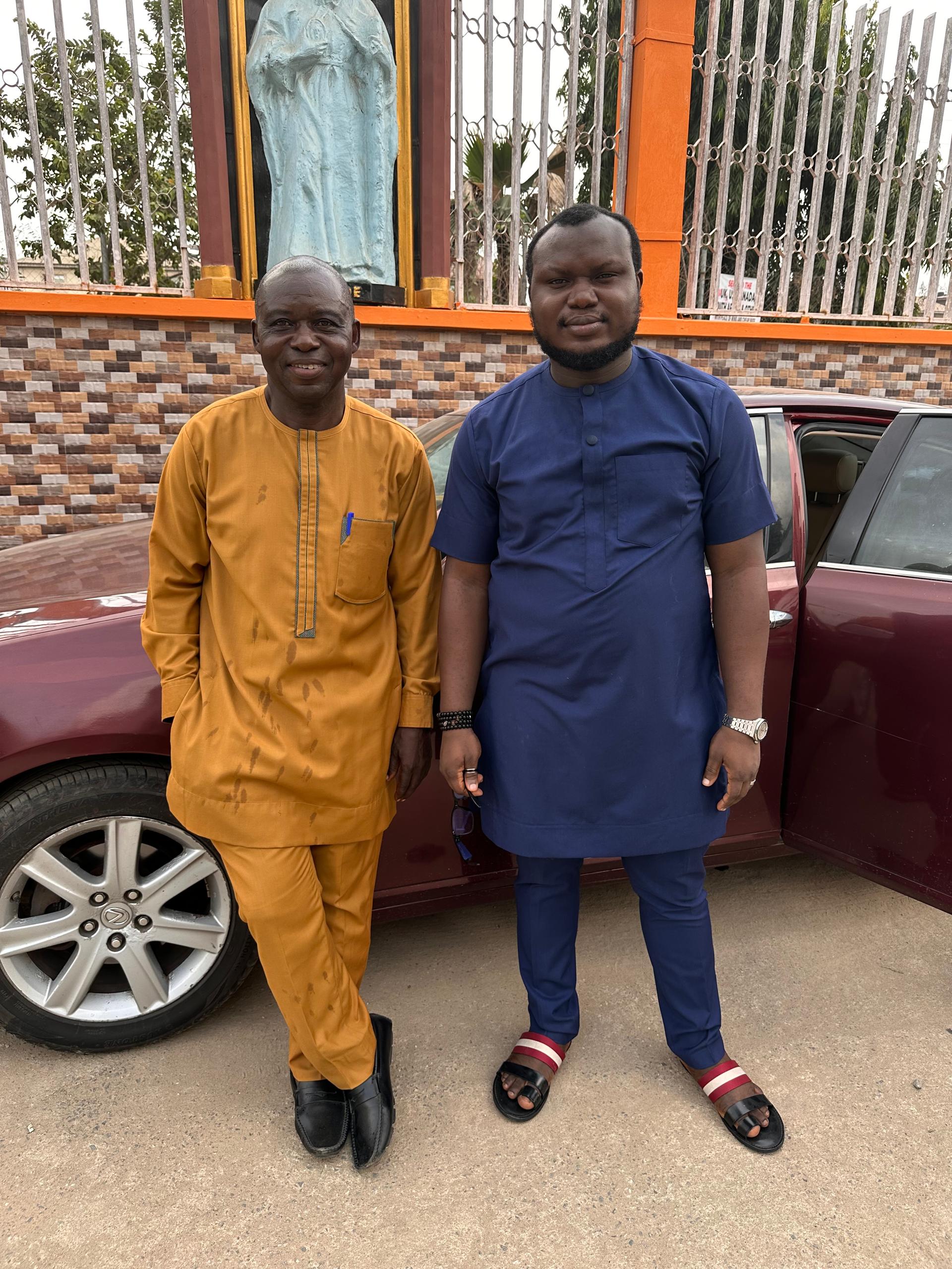 Dad at church with me